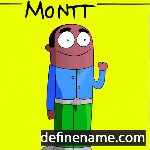 cartoon of the name Montri