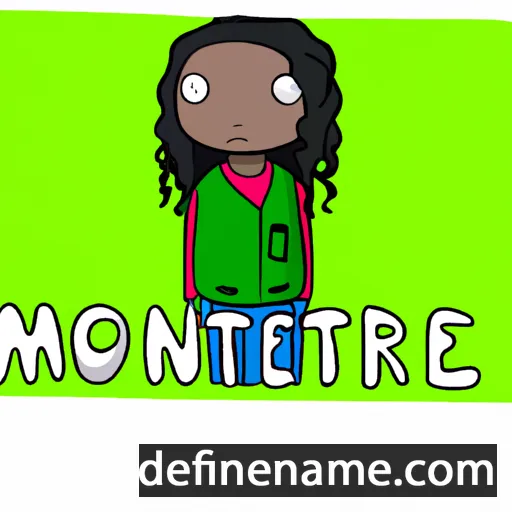 cartoon of the name Montrice