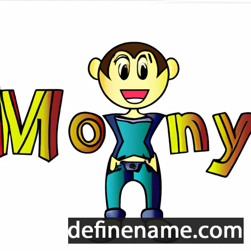 cartoon of the name Mony