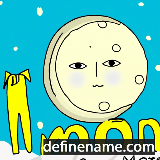 cartoon of the name Moon