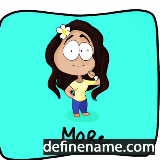 cartoon of the name Moorea