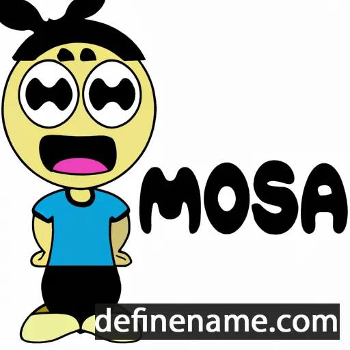 cartoon of the name Moosa