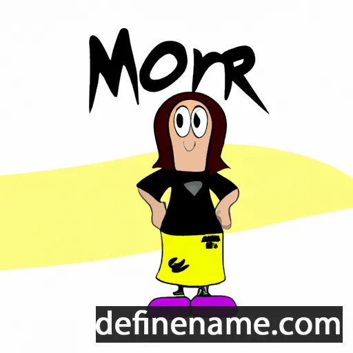 cartoon of the name Mor