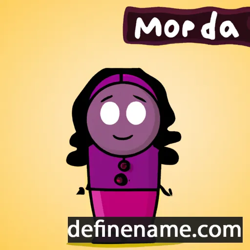 cartoon of the name Morada