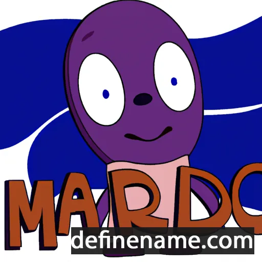 cartoon of the name Morado