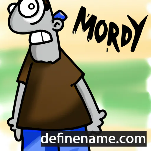 cartoon of the name Mordy