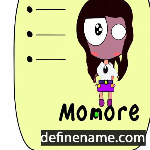 cartoon of the name Morene