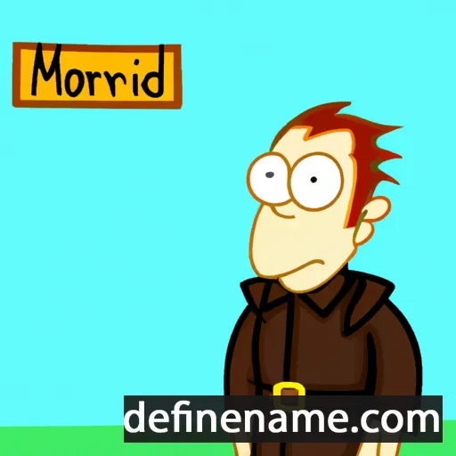 cartoon of the name Morfydd