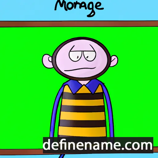 cartoon of the name Morganez