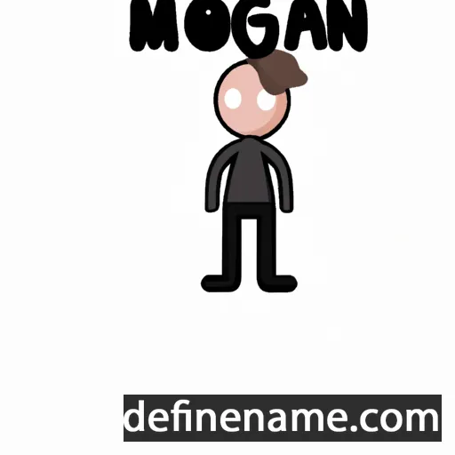 cartoon of the name Morgann