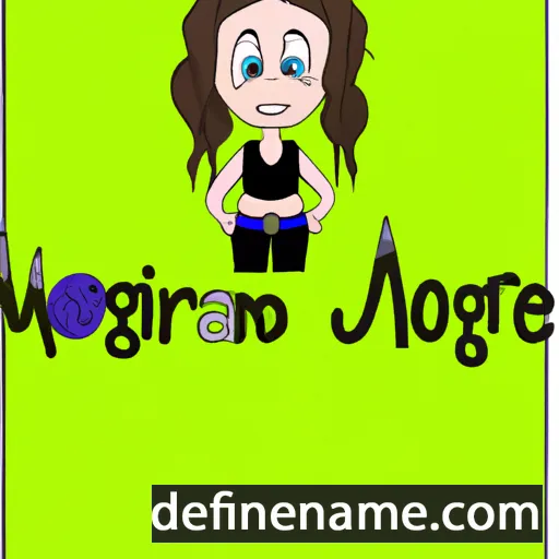 cartoon of the name Morganne