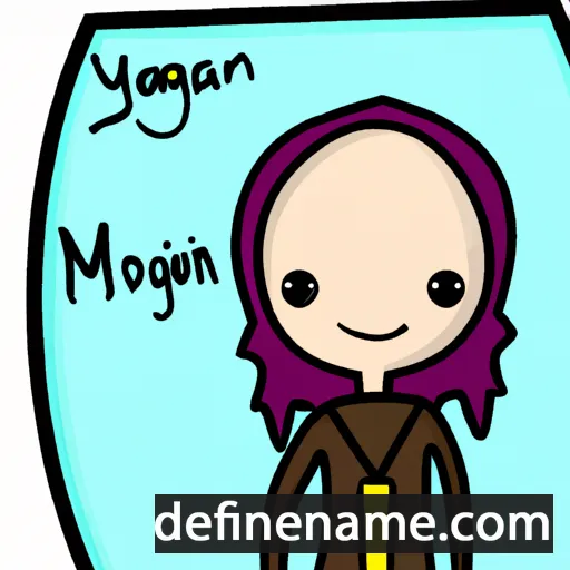 cartoon of the name Morgynn