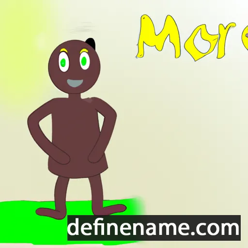 cartoon of the name Morie