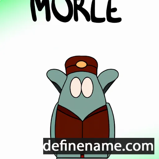 cartoon of the name Moriel