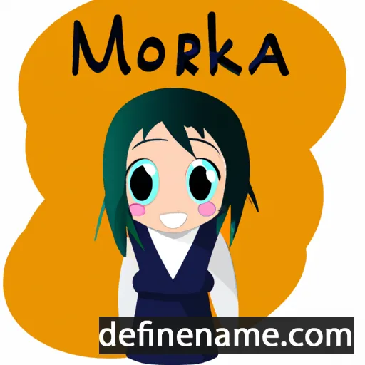 cartoon of the name Morika