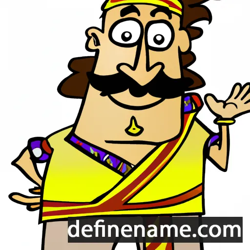 cartoon of the name Moroni