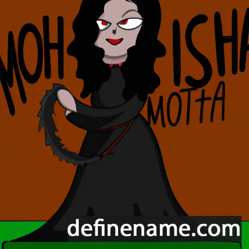 cartoon of the name Mortisha