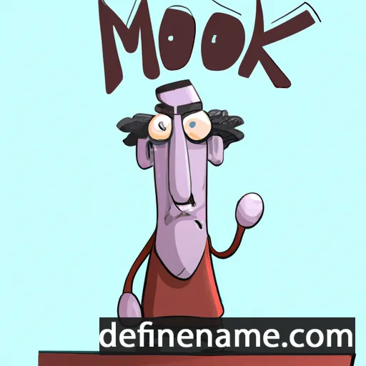 cartoon of the name Mortko