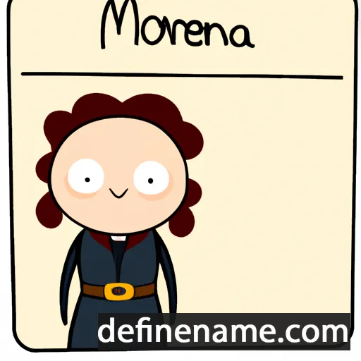 cartoon of the name Morvenna