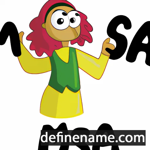 cartoon of the name Mosa