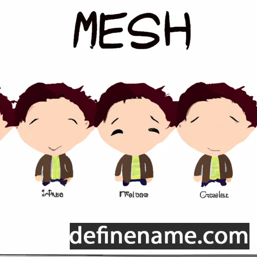 cartoon of the name Mosheh