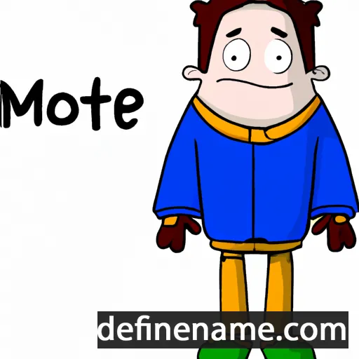 cartoon of the name Mote