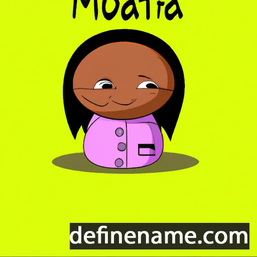 cartoon of the name Motema