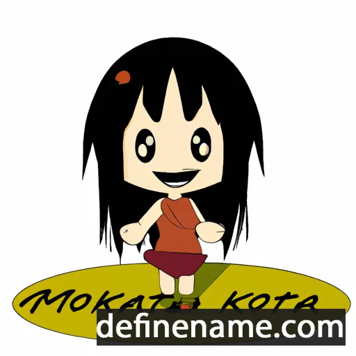 cartoon of the name Motoka