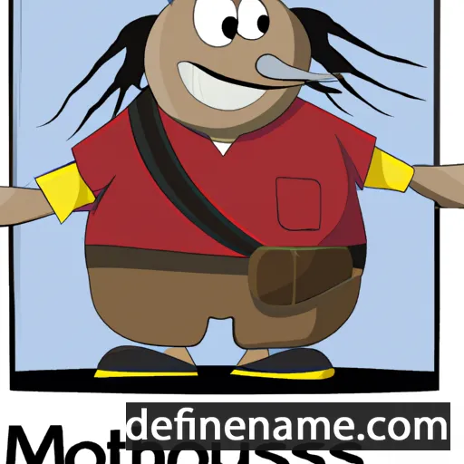 cartoon of the name Motshus