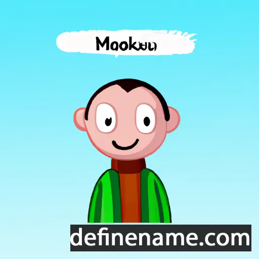 cartoon of the name Mouktar