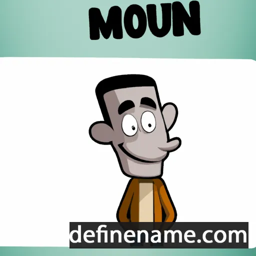 cartoon of the name Moumen