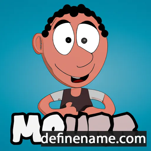 cartoon of the name Mounir