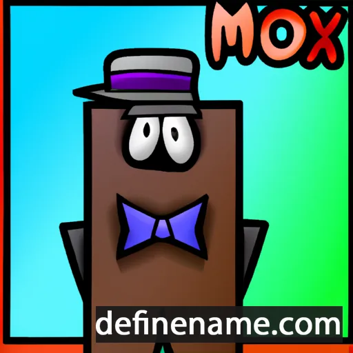 cartoon of the name Moxy