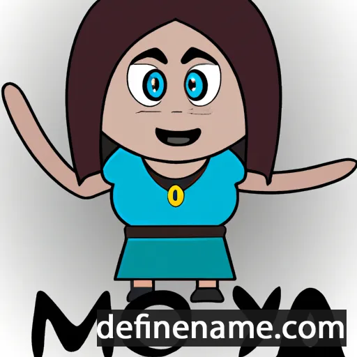 cartoon of the name Moya