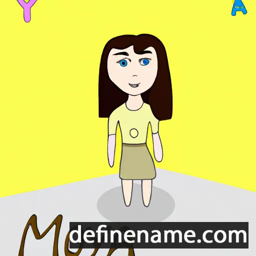 cartoon of the name Moyia