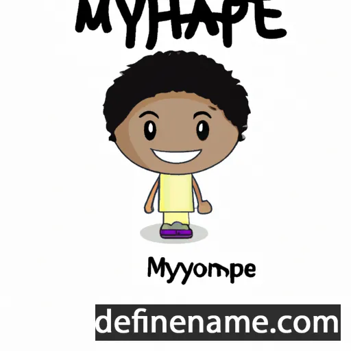 cartoon of the name Mphoyame