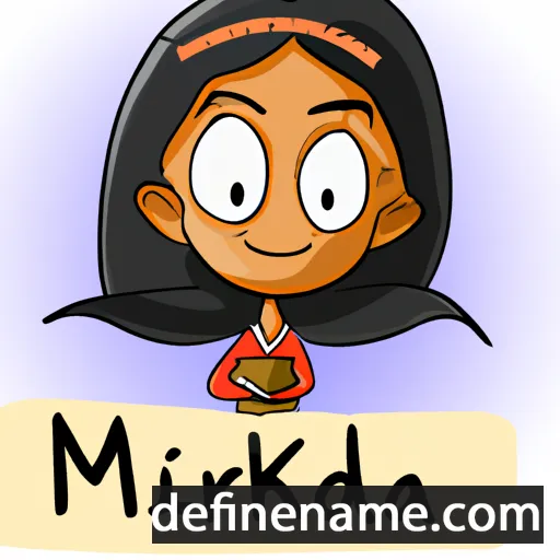 Mridvika cartoon