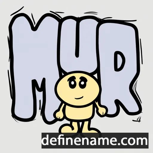 cartoon of the name Mru