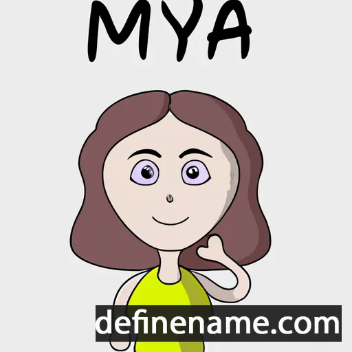 cartoon of the name Mrya