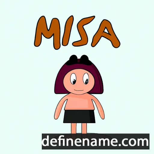 cartoon of the name Mška