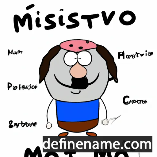 cartoon of the name Mstivoj