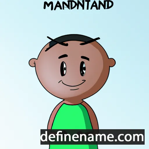 cartoon of the name Mthandeni