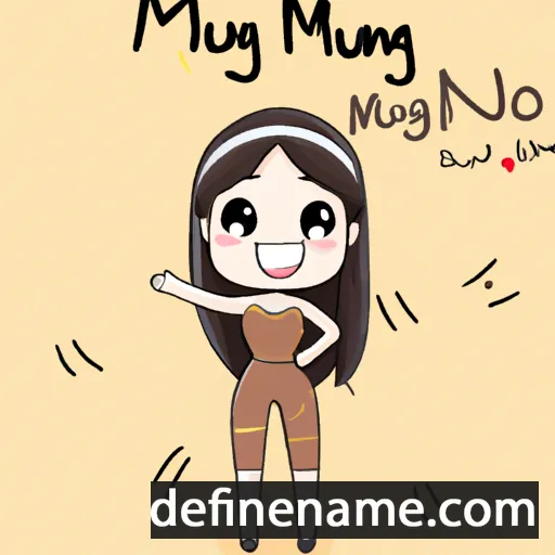 cartoon of the name Mẫu Thượng Ngàn