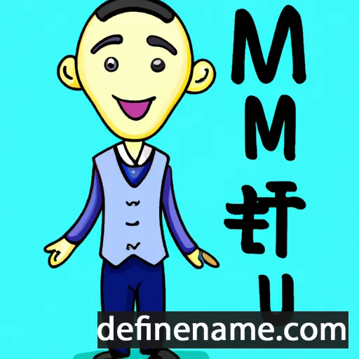 cartoon of the name Mu-hyeon