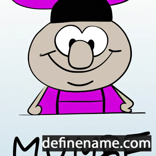 cartoon of the name Münibe