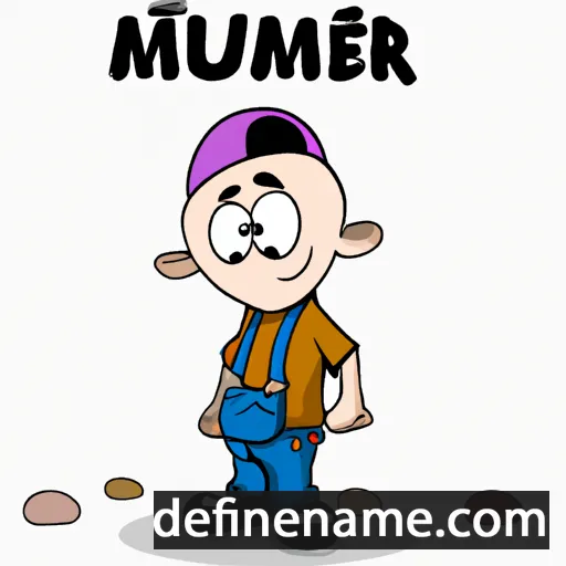 cartoon of the name Muammer