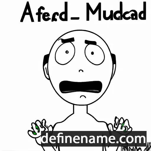 Much-afraid cartoon