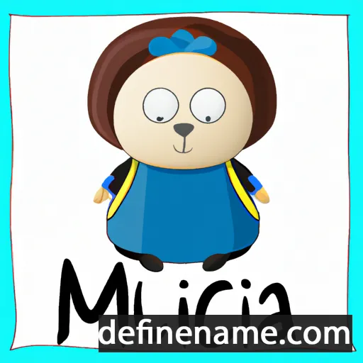 cartoon of the name Mucia