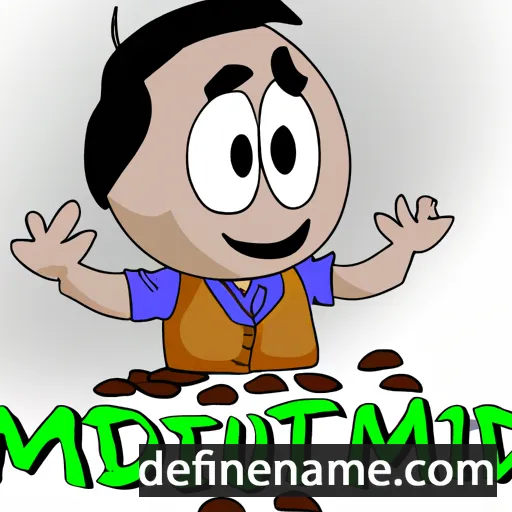 cartoon of the name Mudit