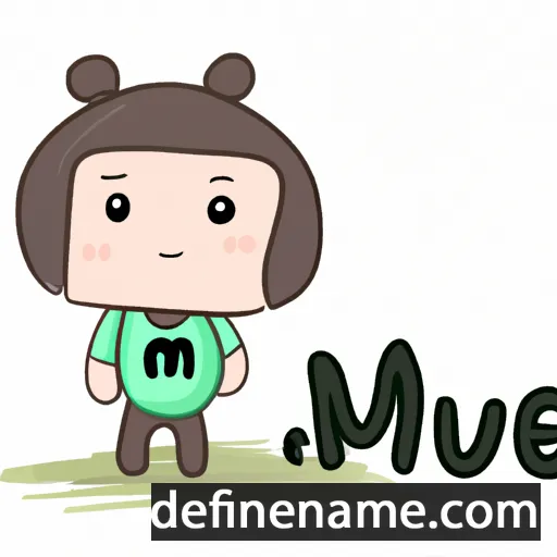 cartoon of the name Mue